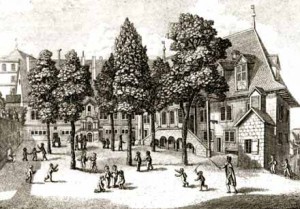 Anonyme. Collège Calvin vers 1810 © Centre d'Iconographie genevoise. Bibliothèque publique et universitaire, Genève. Anonyme. Collège Calvin vers 1810 © Centre d'Iconographie genevoise. Bibliothèque publique et universitaire, Genève.